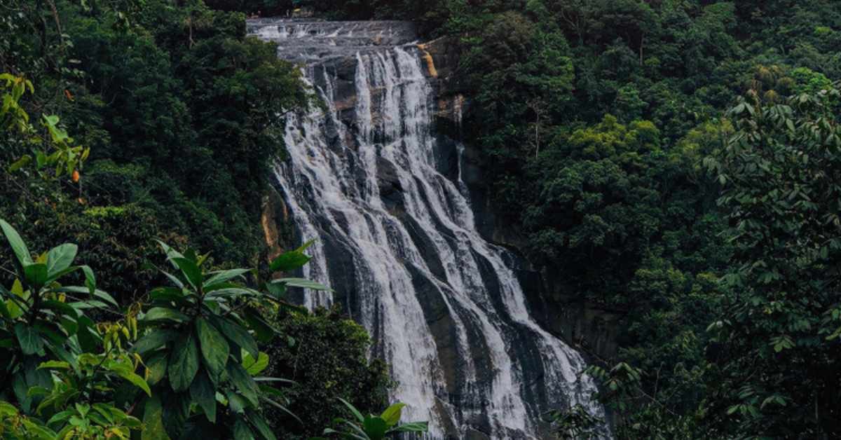 Kirindi Ella Waterfall in Ratnapura, Sri Lanka