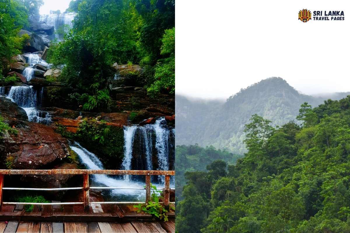 Green hills and rivers of Yatiyanthota in Sabaragamuwa, Sri Lanka