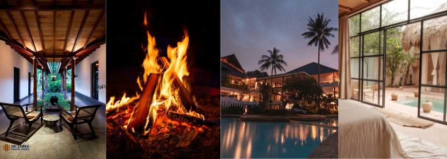Hotels and lodges near a Sri Lankan national park