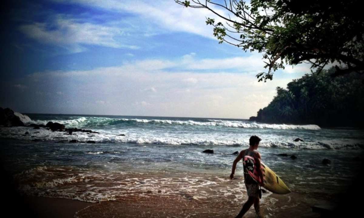 Mirissa Beach Surfing