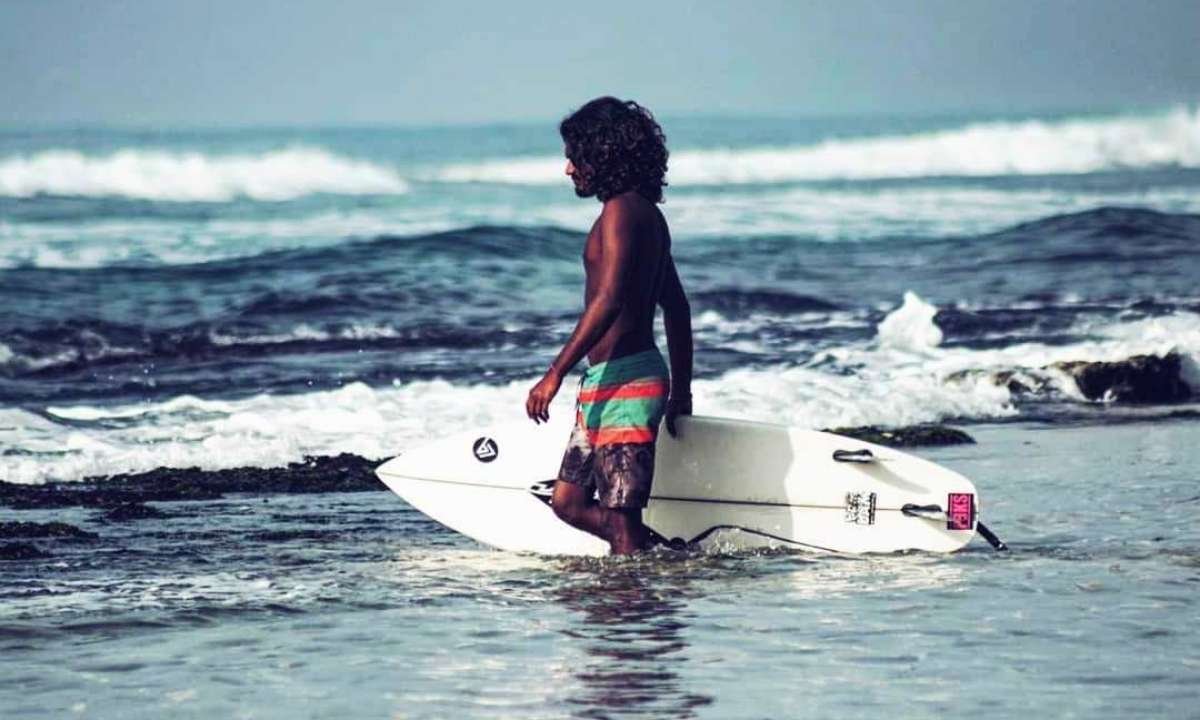 Polhena Beach Surfing