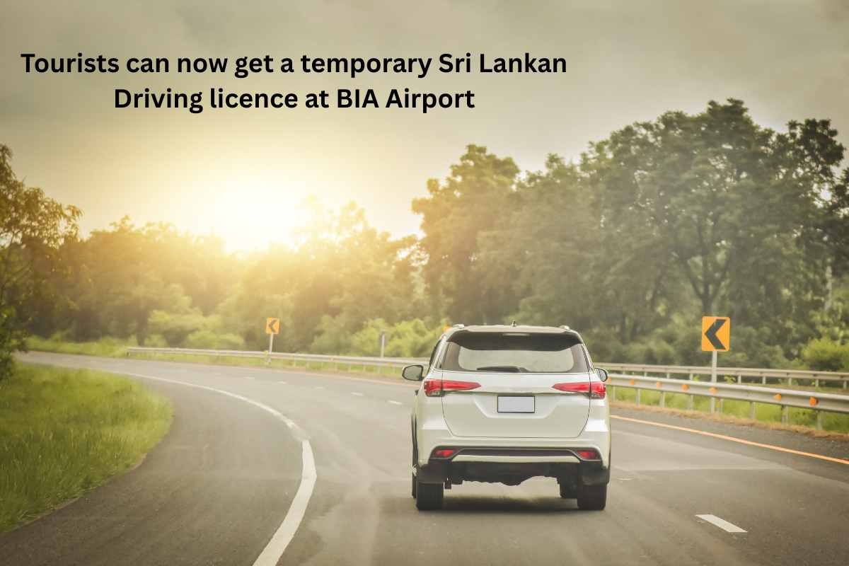 Les touristes peuvent désormais obtenir un permis de conduire sri-lankais temporaire à l'aéroport BIA
