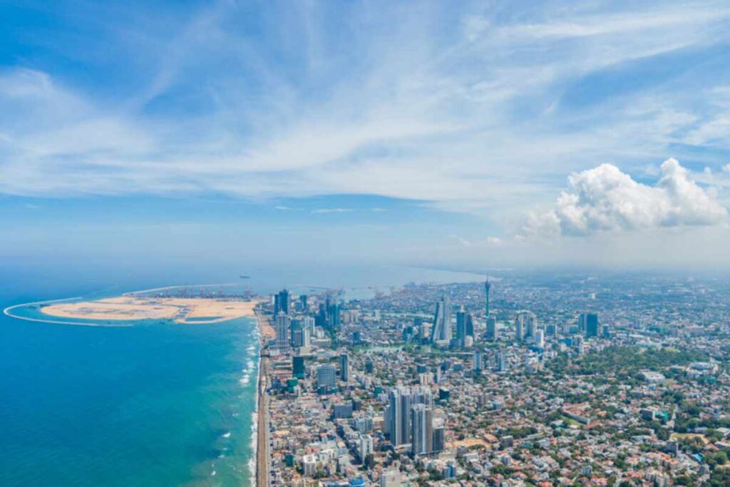 Colombo Port city arial View