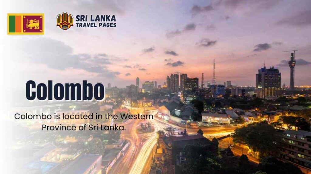 Vue aérienne des rues animées de Colombo