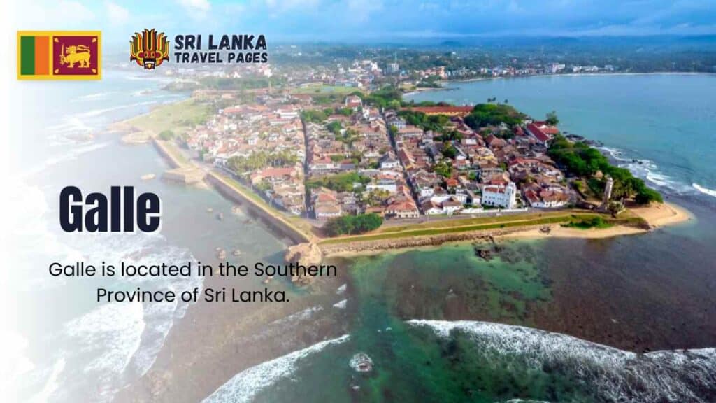 Panoramic view of the historic Galle Fort against a backdrop of azure seas, highlighting Galle's colonial charm and natural beauty.