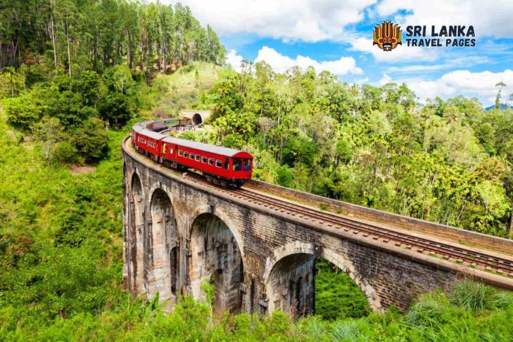 Tren Calypso: tren de Badulla a Demodara en el puente de nueve arcos